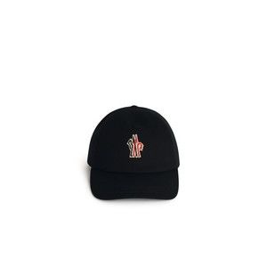 Moncler Grenoble Black Cotton Cap - NWT